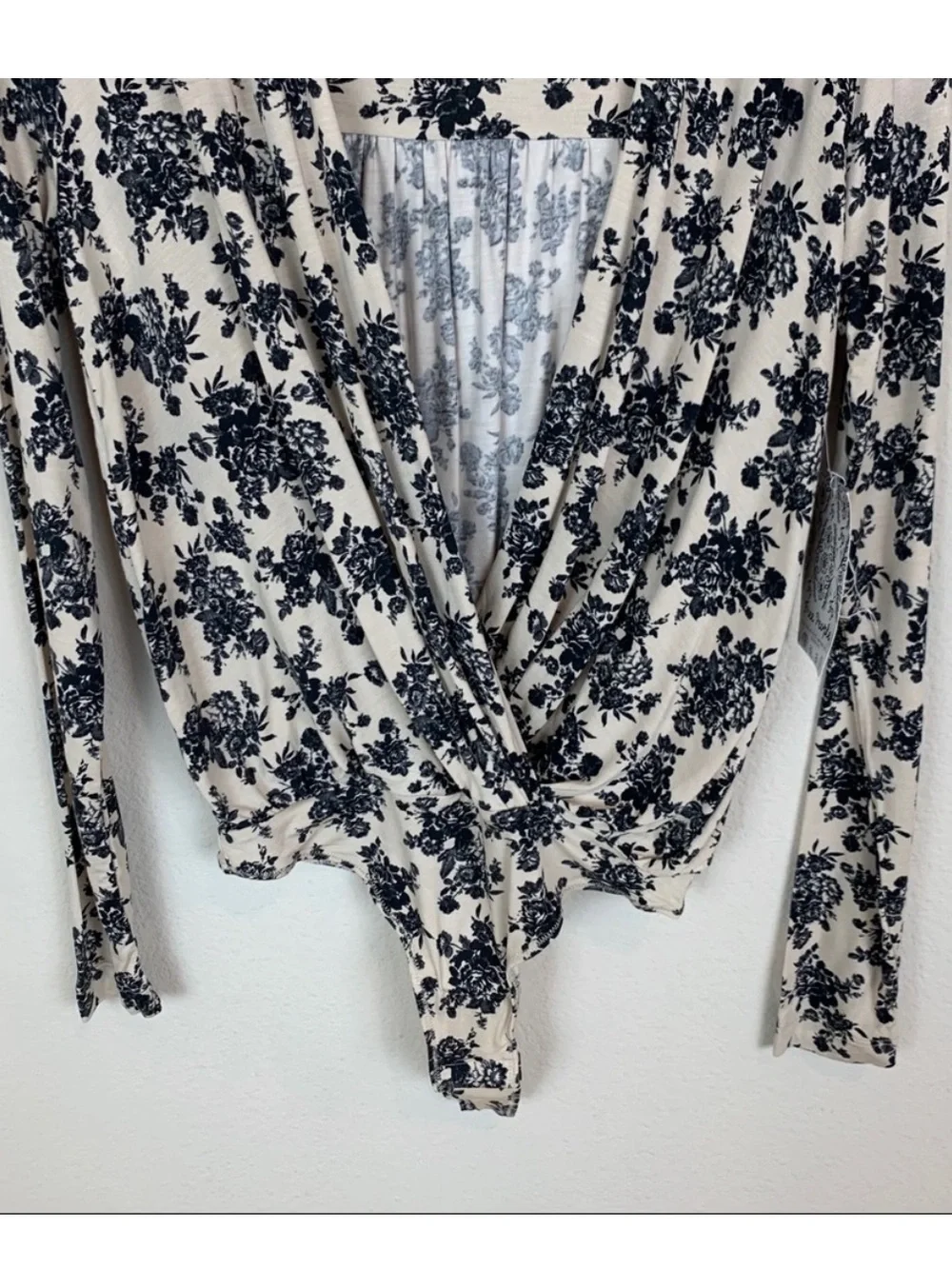 Free People Turnt Bodysuit Floral Top Thong XS